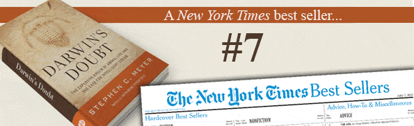 Darwin's Doubt Debuts at #7 on New York Times Hardcover Nonfiction  Bestseller List