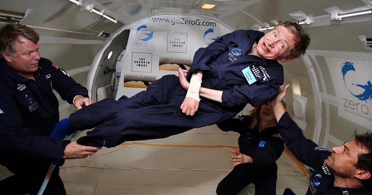 Stephen Hawking zero gravity