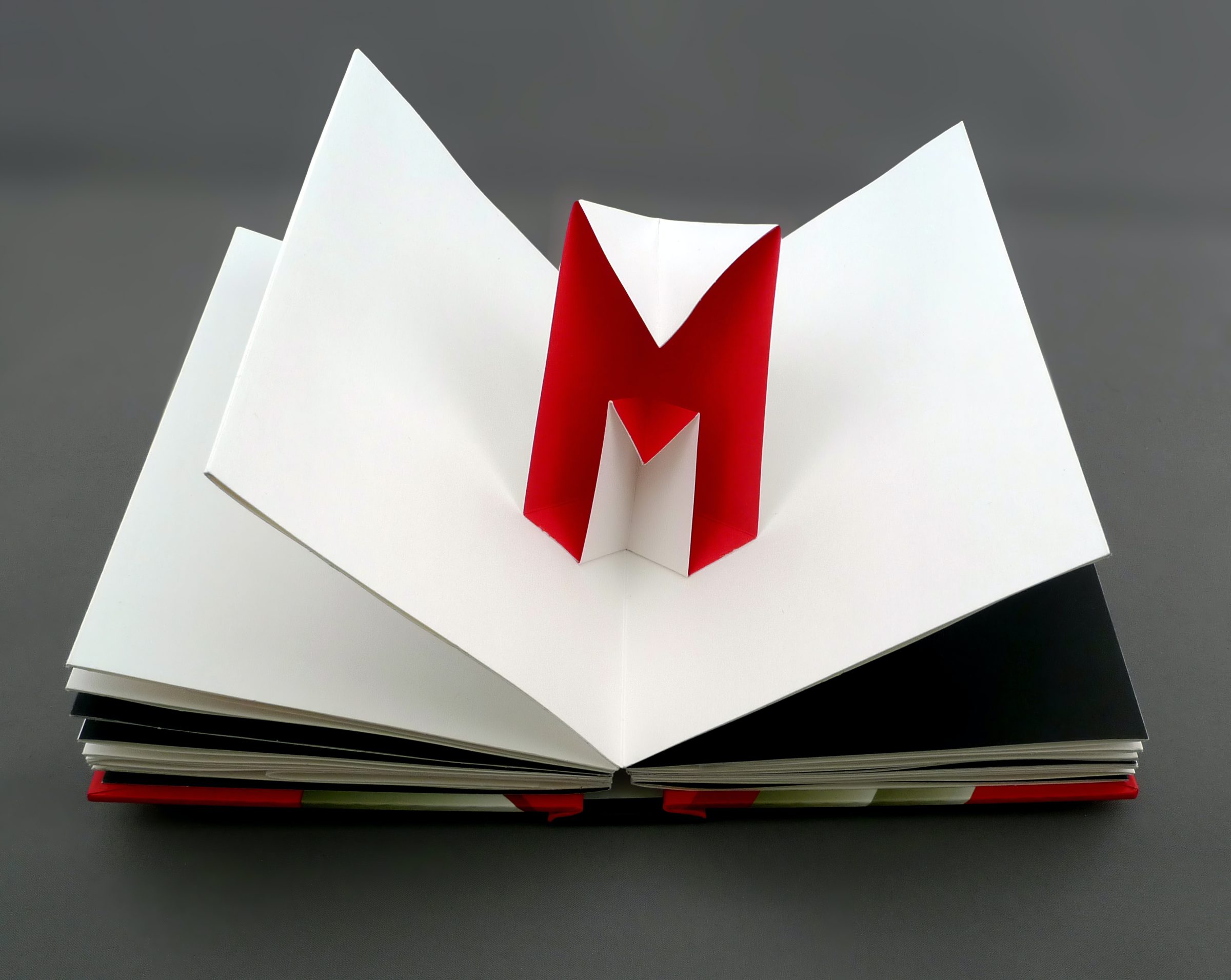 white and red book