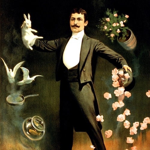 Zan_Zig_performing_with_rabbit_and_roses,_magician_poster,_1899-2.jpg